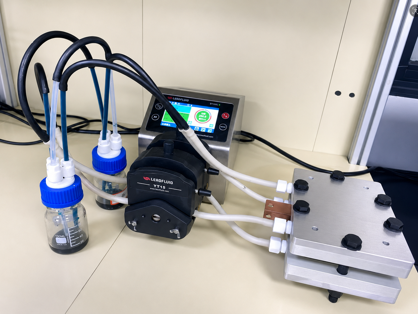 Vanadium Flow Battery Test Stack | 180/250/300/400 MA/cm² for Lab Research & Manufacturer Product Testing